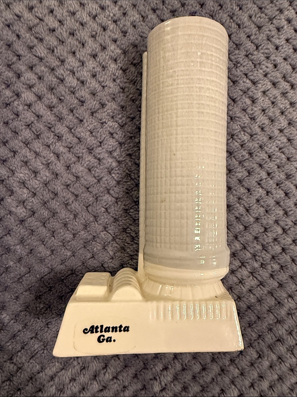 Vintage Ceramic Commemorative Vase Peachtree Plaza Westin Hotel Souvenir Atlanta